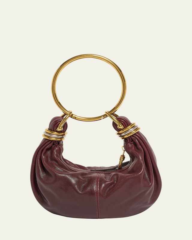 Brarcelet Mini Top-Handle Bag in Grained Leather